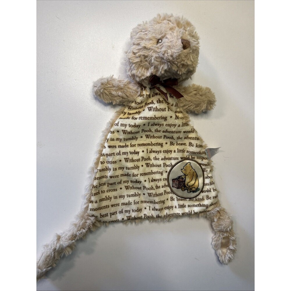 Disney Baby Classic Winnie The Pooh Lovey Bear Plush Security Blanket